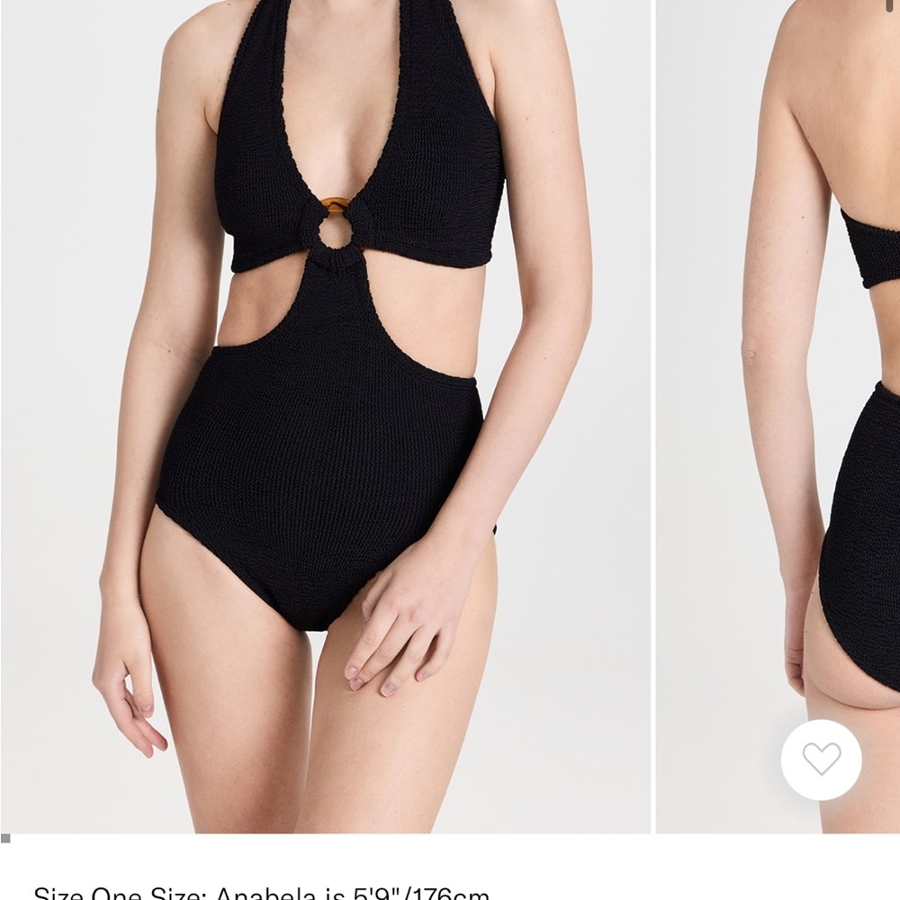 Hunza G Black One Piece Swimsuit